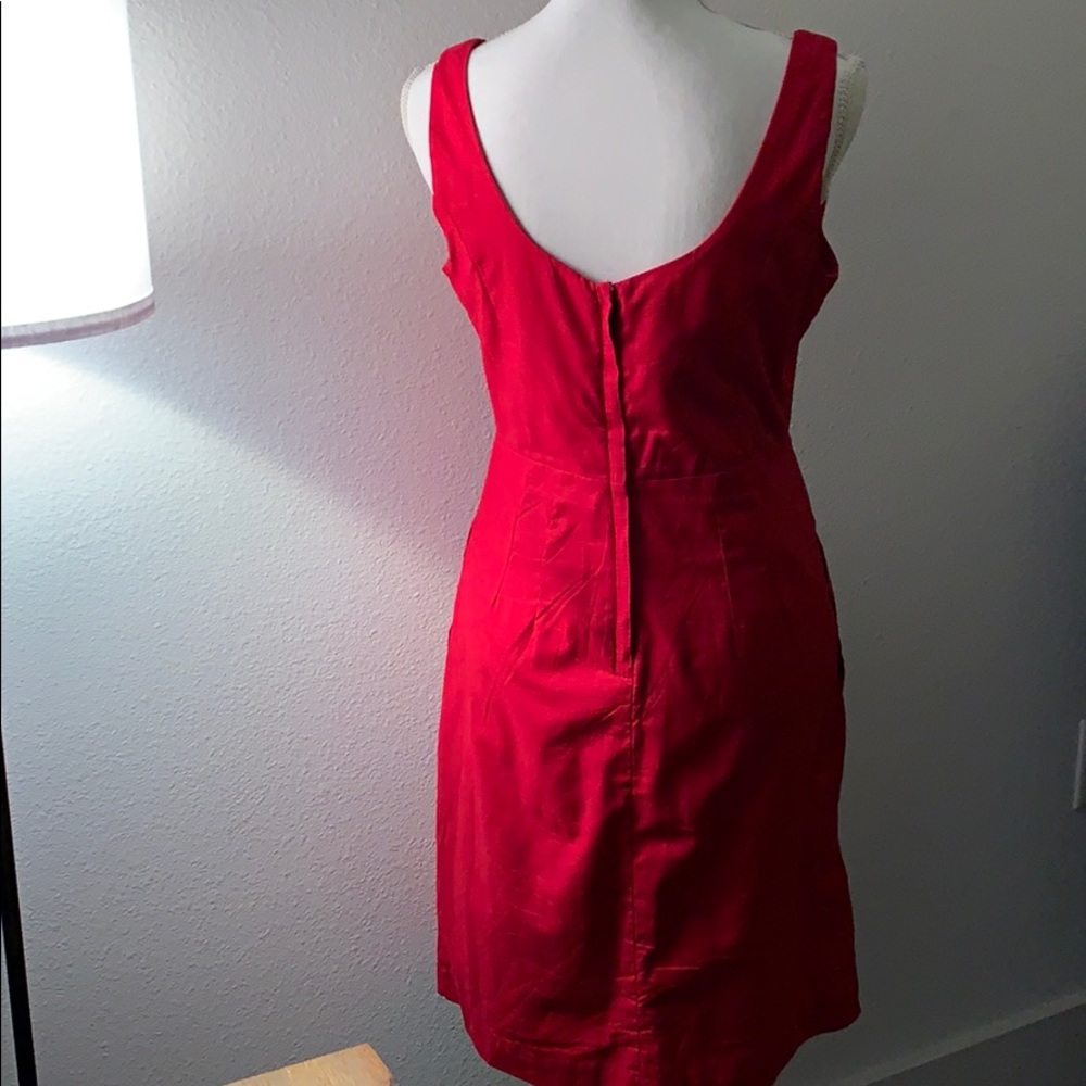 Anthro | Moulinette Soeurs | Red Dress | 6 - Picture 2 of 5